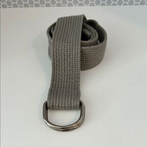 Gray Canvas Men’s Belt w D Ring